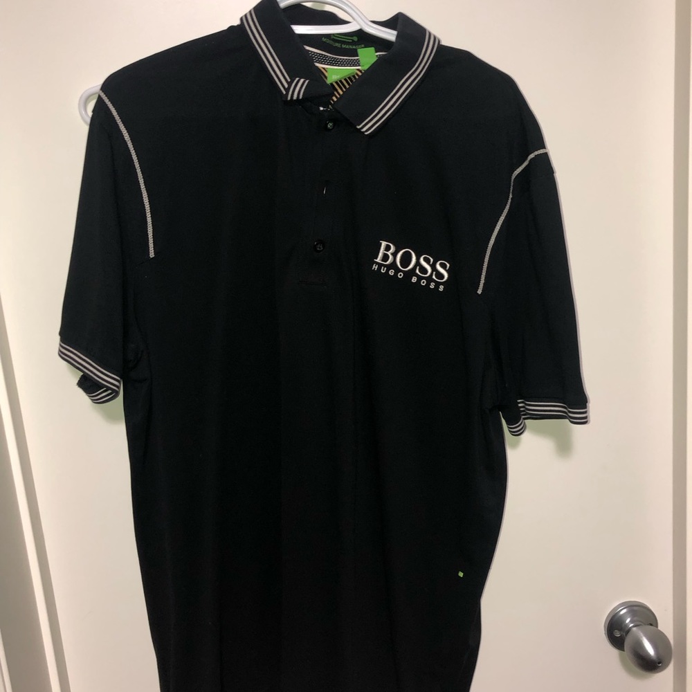 Hugo boss green , polo shirt